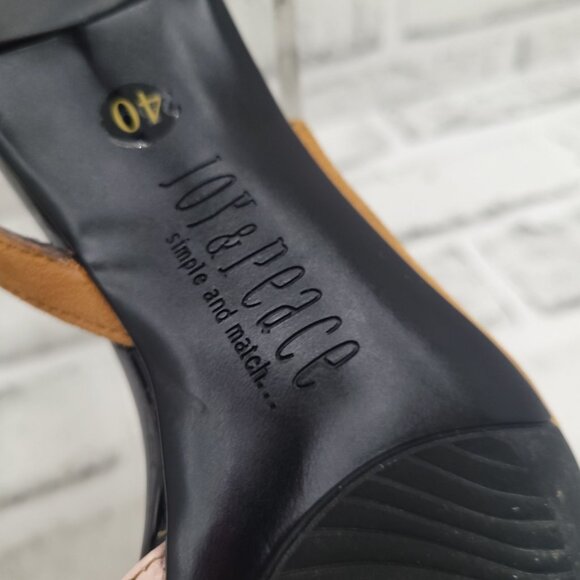 NWOB Staccato Joy & Peace Suede Snakeskin Slingback Low Heel Size 40 EU 10 US - Picture 9 of 9